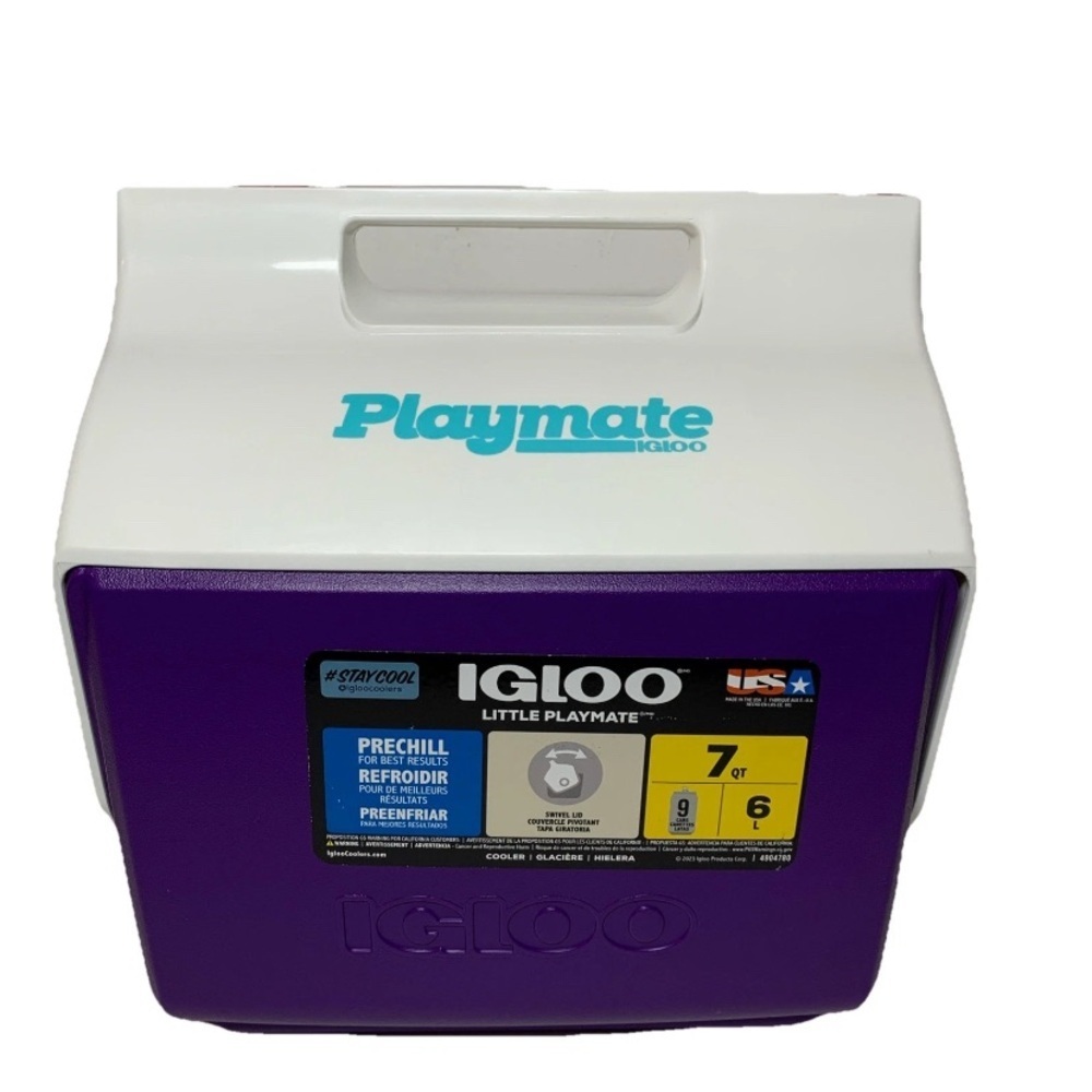 Igloo 7 Qt Cooler Little Playmate Purple Swivel Top NWT
